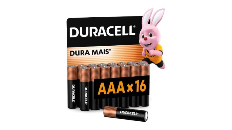 16 un. Duracell Pilha Alcalina AAA