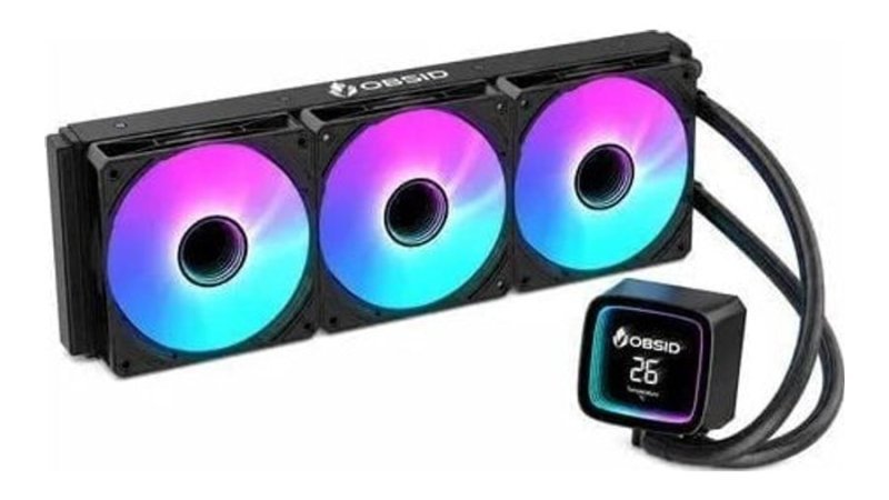 Water Cooler Obsid Pro 360 C/ Display Lcd E Argb Amd E Intel Preto