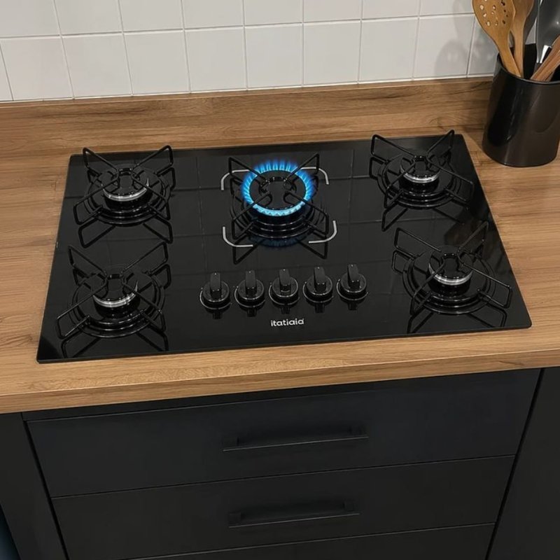 Cooktop Itataia Essencial 5 Bocas Preto