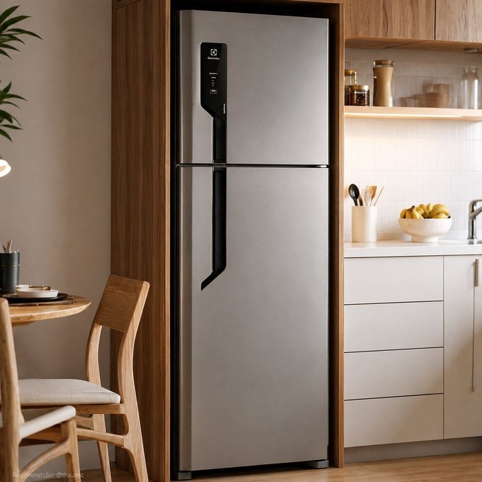 Geladeira Electrolux Frost Free Inverter 480L Efficient com AutoSense Inox