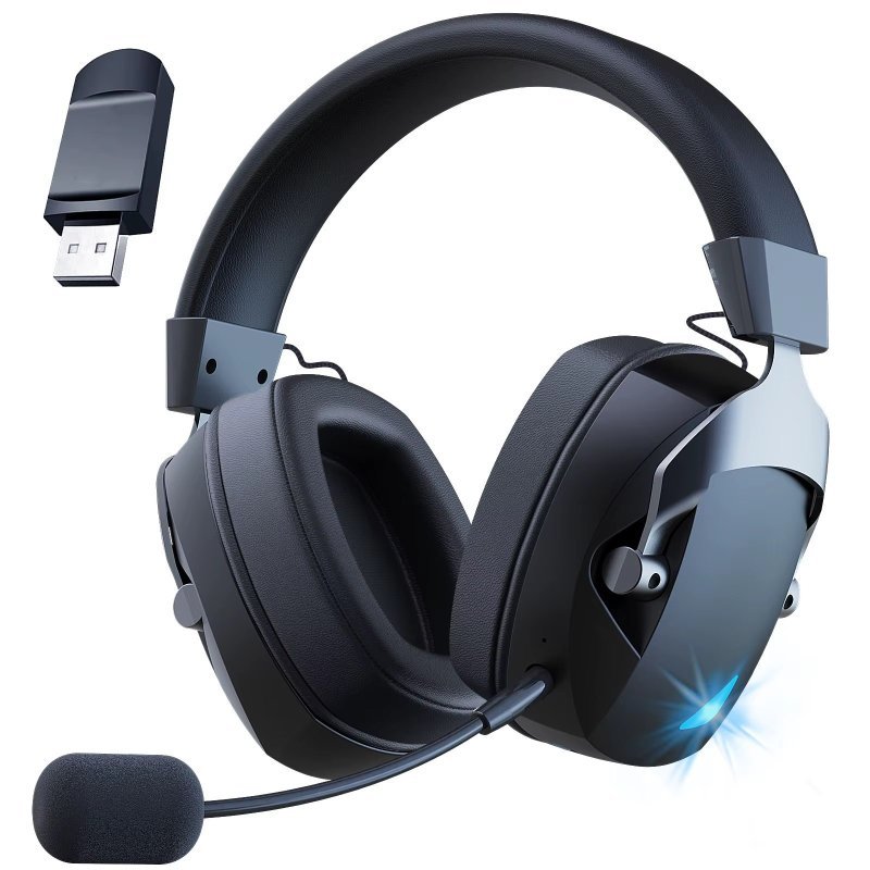 BL100 Headset Wireless Acinaci 2.4G Sem Fio Bluetooth USB 3.5mm 1200mAh
