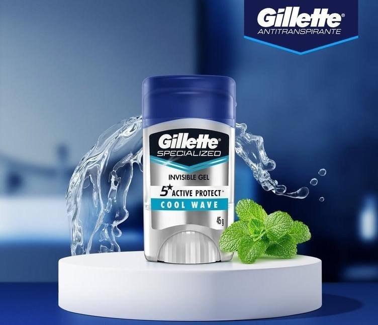 Gillette Desodorante Antitranspirante em Gel Cool Wave 45 g