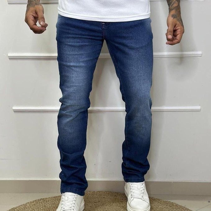 Calça Jeans Masculina Original Elastano Lycra