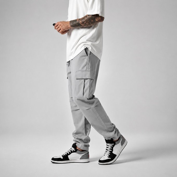 Calça Jogger Slim Cargo 4 Bolsos com Frete Grátis