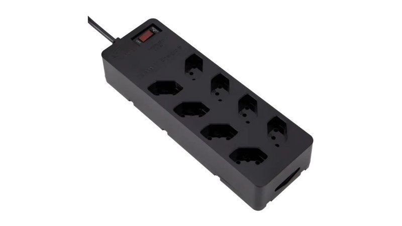 Filtro De Linha com DPS iCLAMPER Energia 8 Tomadas Régua com Tecnologia LCF