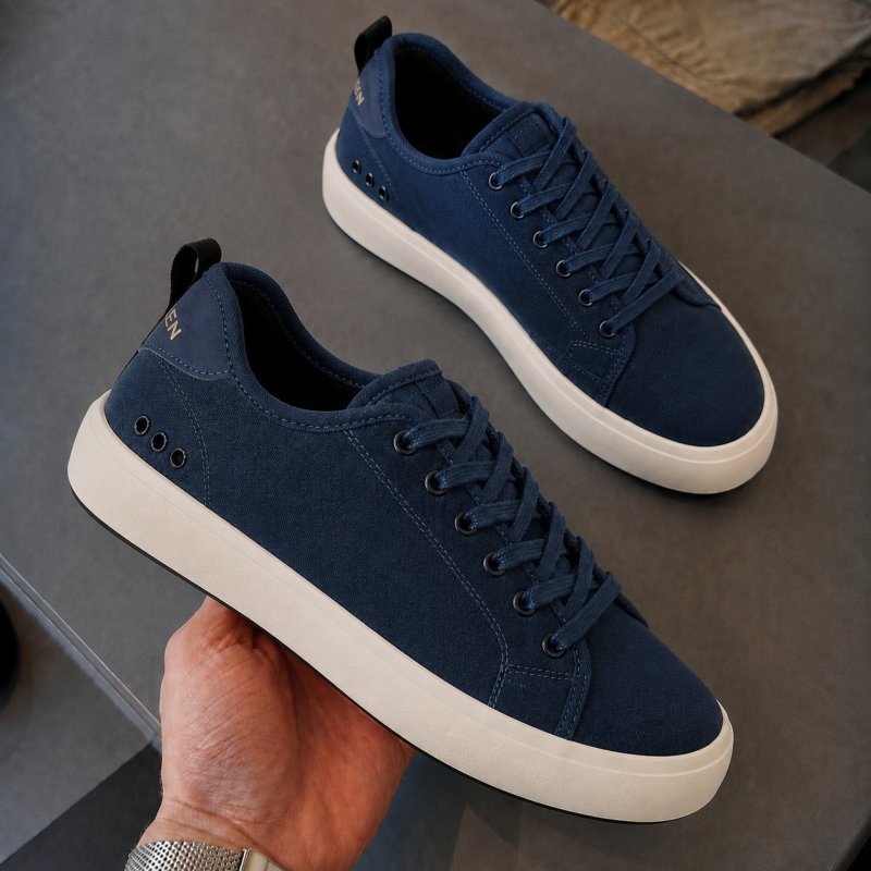 Tênis Osklen Drift Casual Leve Baixo Confortável Elegante Azul-marinho