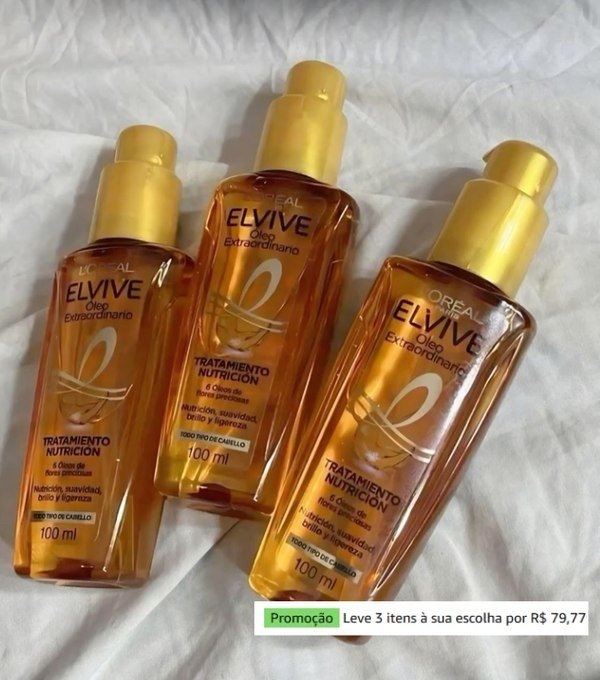Óleo capilar L'Oréal Paris Elseve 100ml com Frete Grátis