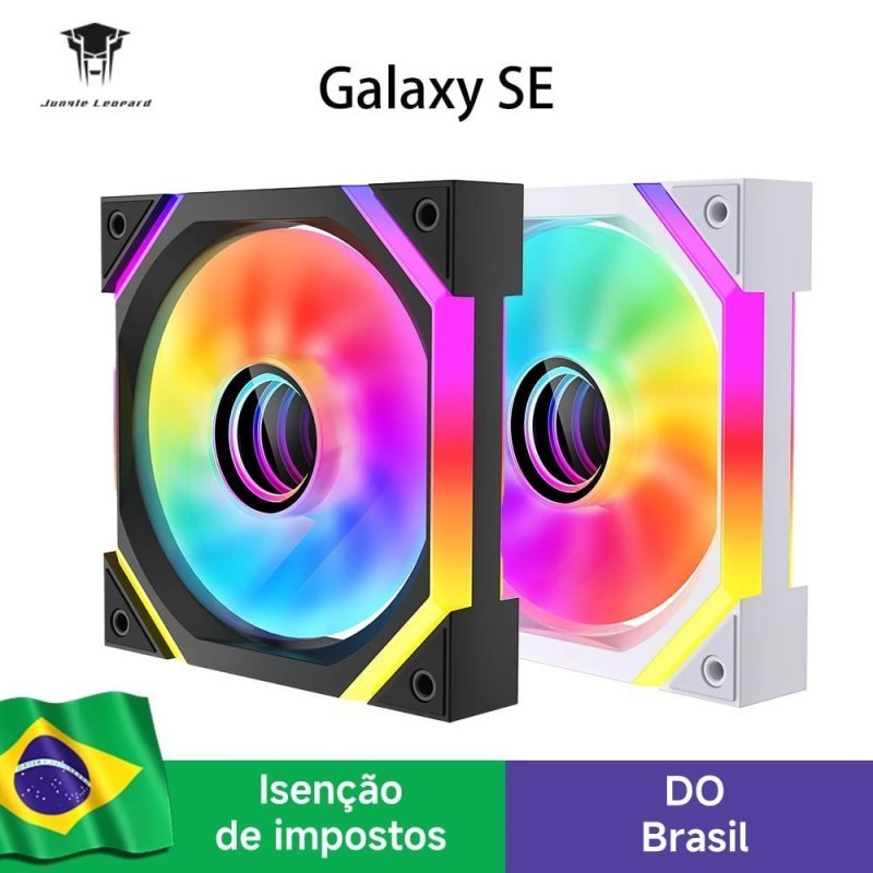 4x Ventoinha Jungle Leopard Galaxy SE 120mm ARGB 800-1850RPM