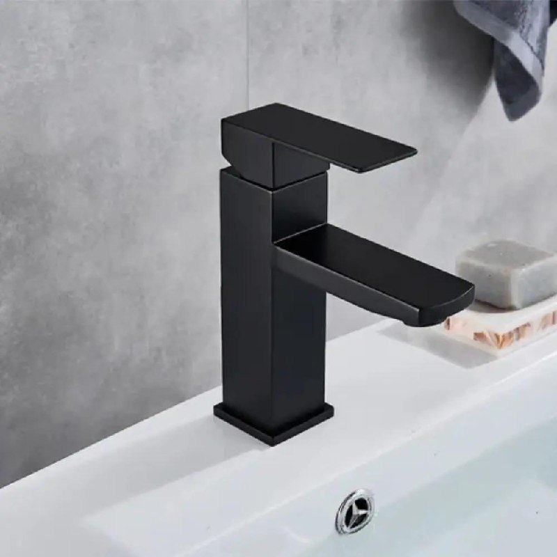 Torneira Banheiro Luxo Metal Cromada Preto, Dourado ou Prata