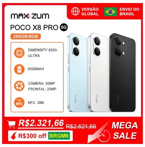 Celular Xiaomi Poco X8 Pro 256/8