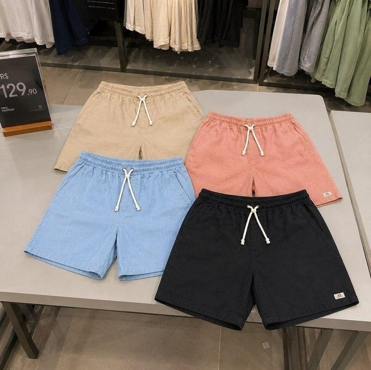 Kit 4 Short Linho Mauricinho Masculino Bermuda Esporte Fino + Frete Grátis
