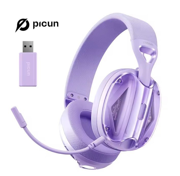 Headset sem fio Picun-G1 (ROXO)
