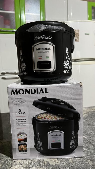 Panela de Arroz Mondial Fast Rice5 5 Xícaras 110/220 + Frete Grátis