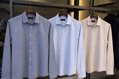 Camisa Aramis Manga Longa Regular Algodão Capri Natural