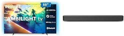 PHILIPS Smart TV 55" 4K Ambilight + Soundbar TAB4000 Bluetooth