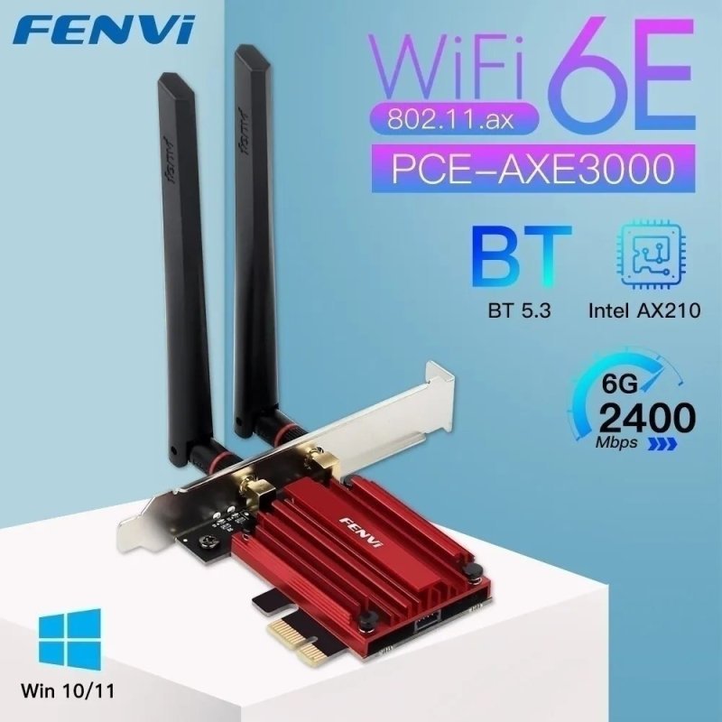 WiFi 6E AX210 Pciexpress + Bluetooth 5.3