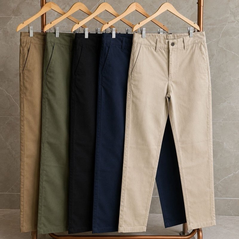Kit 4 Calça Sarja Masculina C/lycra Elastano