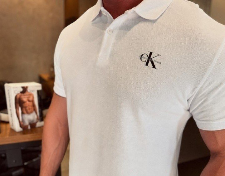 Polo Calvin Klein Jeans Piquet com Frete Grátis