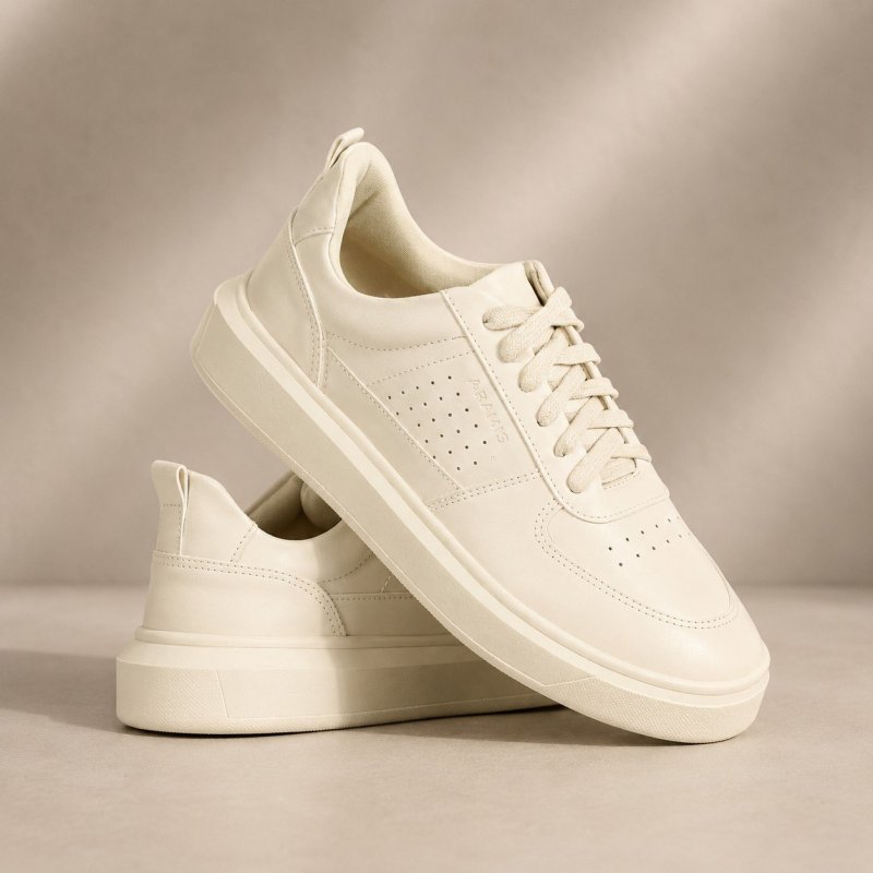 Tênis Aramis Masculino Básico Baixo Leve Elegante Social Off White (38 a 44)