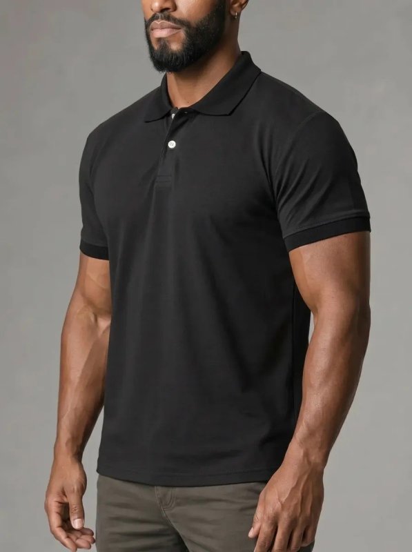 Kit 4 Camisa Gola Polo Piquet Masculina Slim Casual Algodão Multicolorido