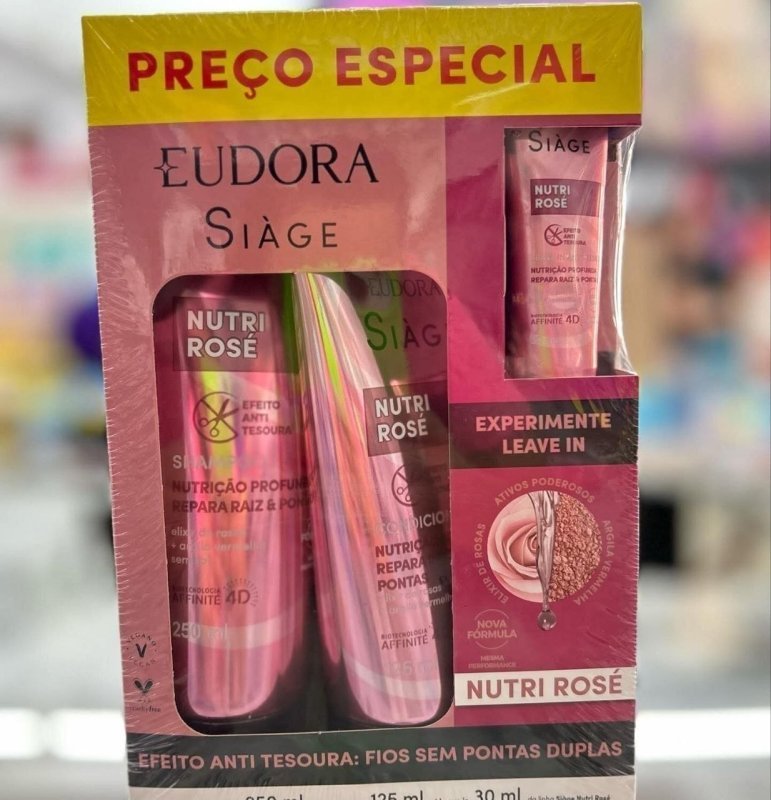 EUDORA SIAGE PROMOPACK NUTRI ROSE (3 produtos)
