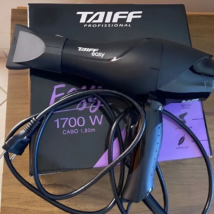 Secador De Cabelos Motor Ac Profissional Easy 1700w Taiff Preto 127v + Frete Grátis