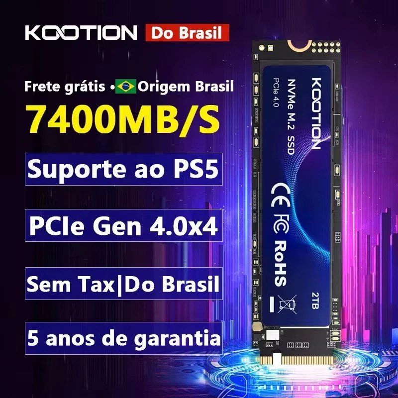 1TB - SSD NVME Kootion 7200mbps