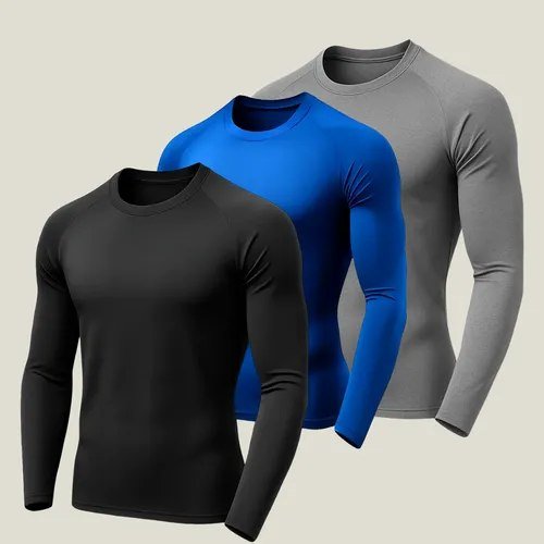 Kit 3 Camisa Proteção Uv Masculina Segunda Pele Sol
