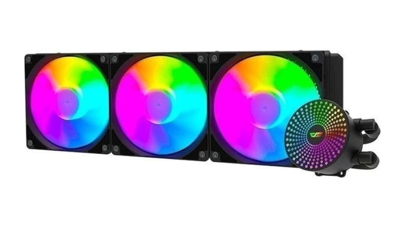 Water Cooler AIGO Darkflash DC360 Radiant, ARGB, 360mm, Preto, DC360BK