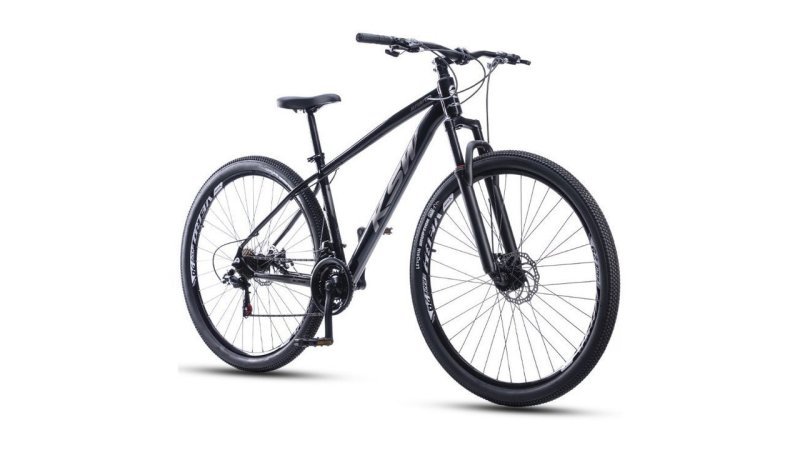 Bicicleta Bike Aro 29 Ksw Xlt100 21 Velocidades Marcha Aero Alumínio Freio a disco Suspensão Mtb