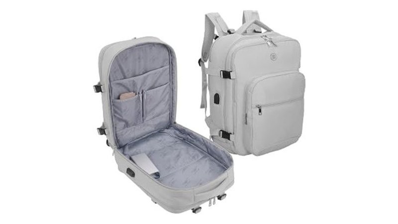 SANTINO Mochila Feminina para Notebook 35L Elegante para Viagem e Trabalho