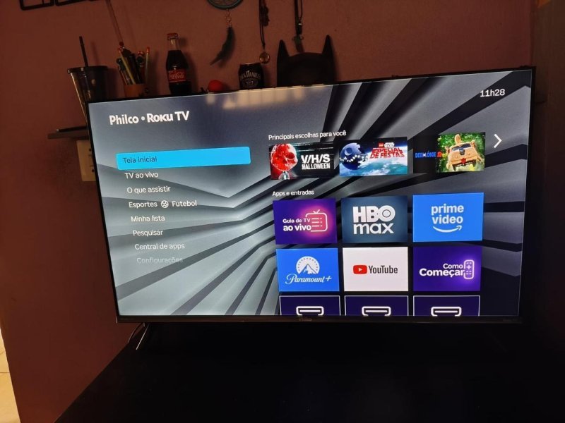 Smart TV 40" Philco Roku TV HDR10 Dolby