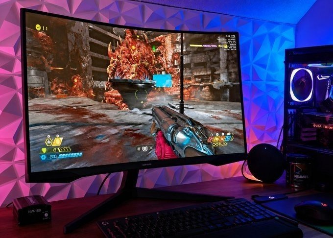 Monitor Gamer Samsung Odyssey G5 27" QHD 165Hz + Frete Grátis