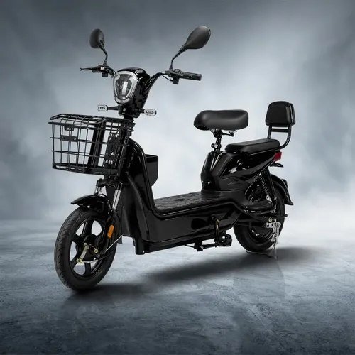 Bicicleta Eletrica 500w Sem Cnh Cesto 2 Pessoas Cor Preto Preto 14
