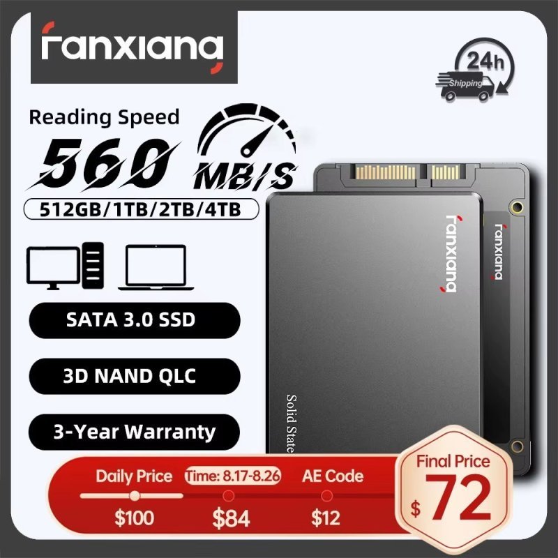 Ssd Sata 3 Fanxiang S101q, 560Mb/S 512Gb, 1Tb