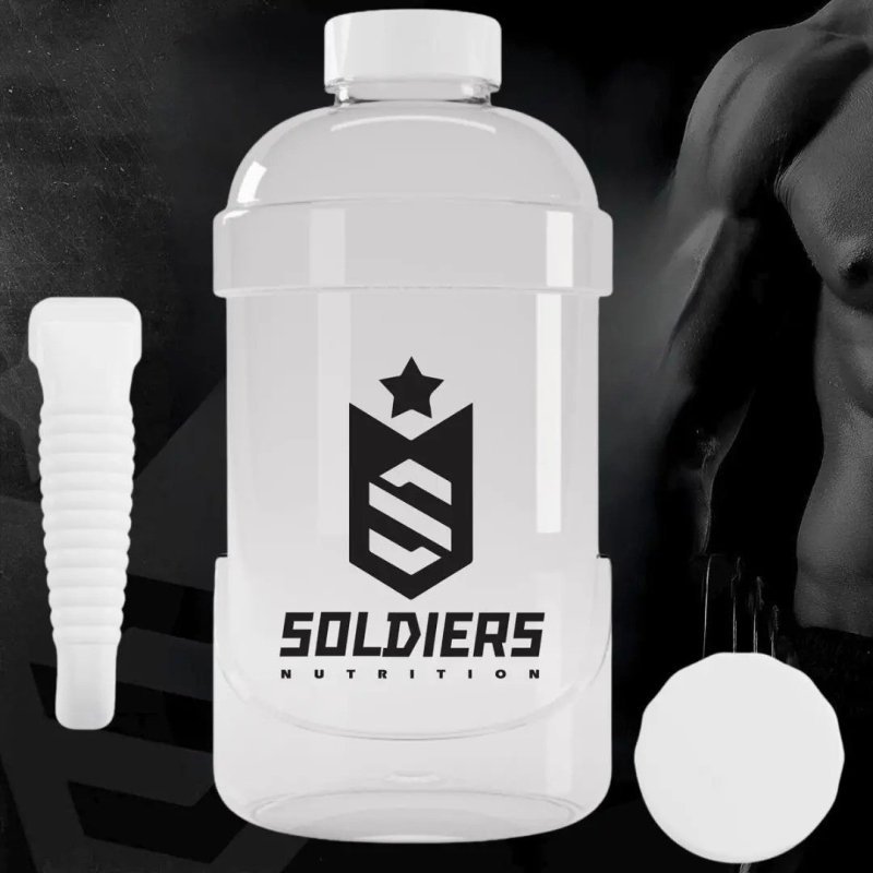 Galão de Água 1,8L Soldiers Nutrition Hidratação Treino Academia Esporte Acessório