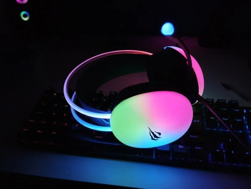Headset Gamer Havit Gamenote H2037d Rgb Branco + Frete Grátis