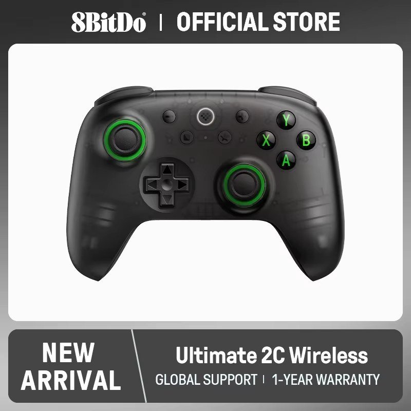 Controle 8BitDo Sem Fio Ultimate 2C Wireless, Pc, Steam Deck, Raspberry Pi, Android