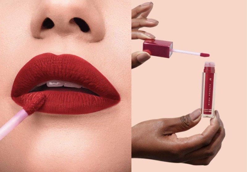 Eudora Niina Secrets Batom Líquido Skinny Matte Vermelho Hibisco 5Ml