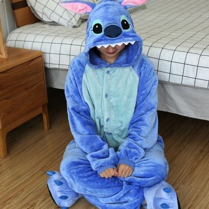 Pijama Macacão Kigurumi Stitch + Frete Grátis