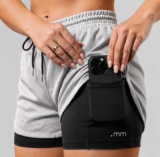 Short Fitness Duplo Feminino
