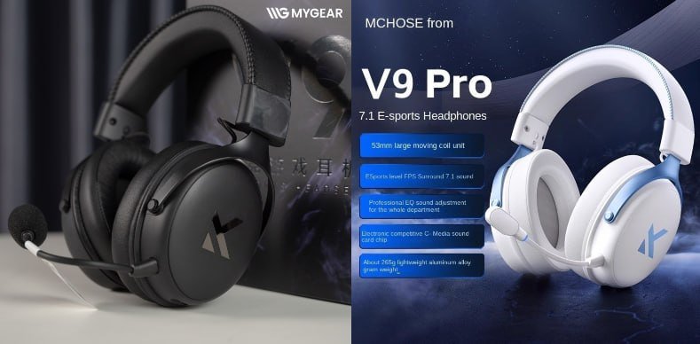 Mchose Headset Sem Fio V9 Pro