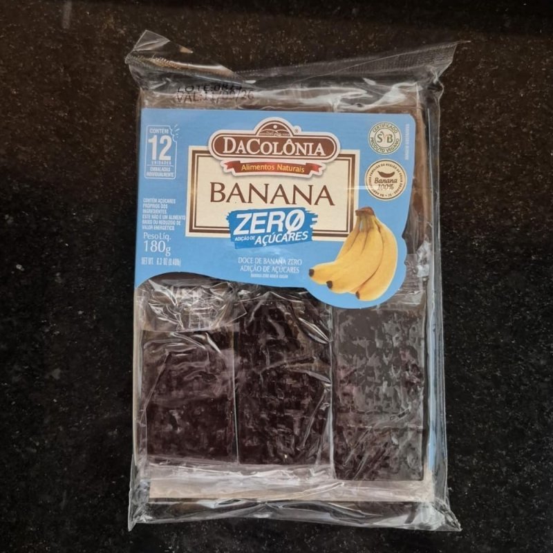 DaColônia Banana Zero Cartela 180G Dacolonia + Frete Grátis