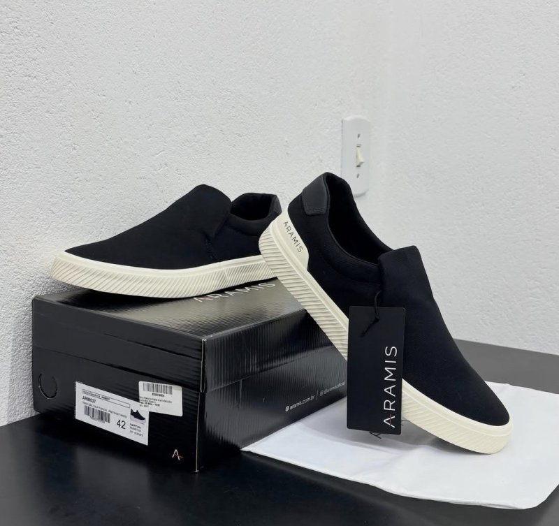 Tênis Aramis Daily Slip Canvas Preto