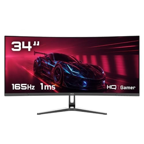 Monitor Gamer 34" Curvo 1ms, 165Hz, UltraWide (QHD) - 3440x1440