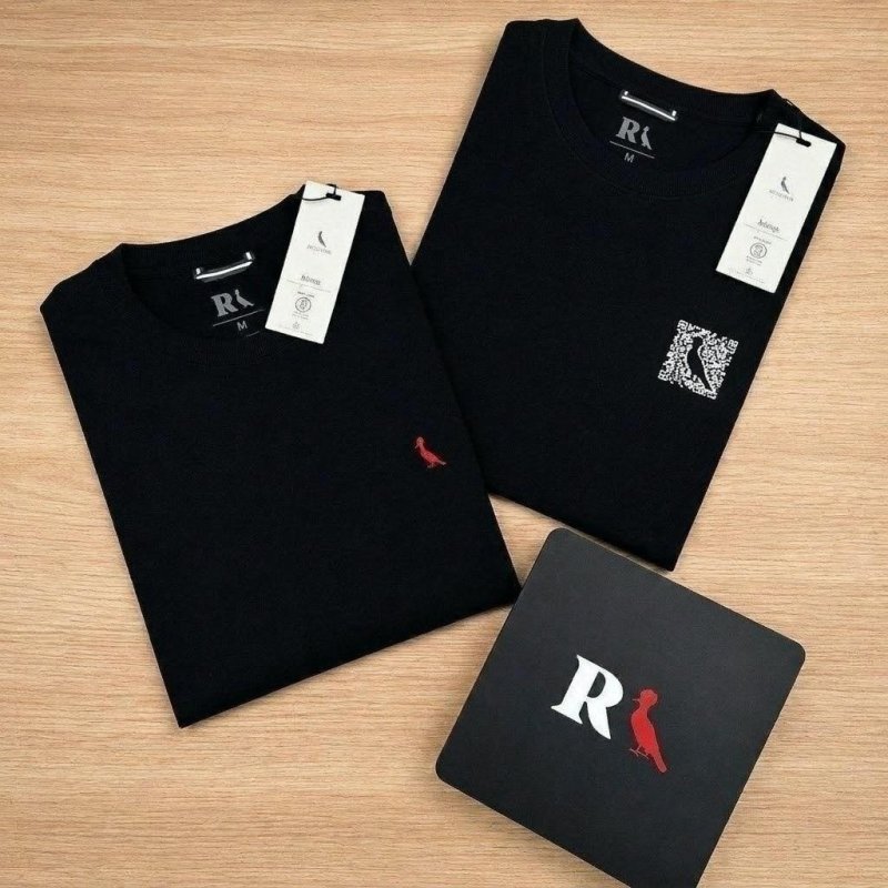 Kit 2 Camisetas Reserva Notificação E Qrcode