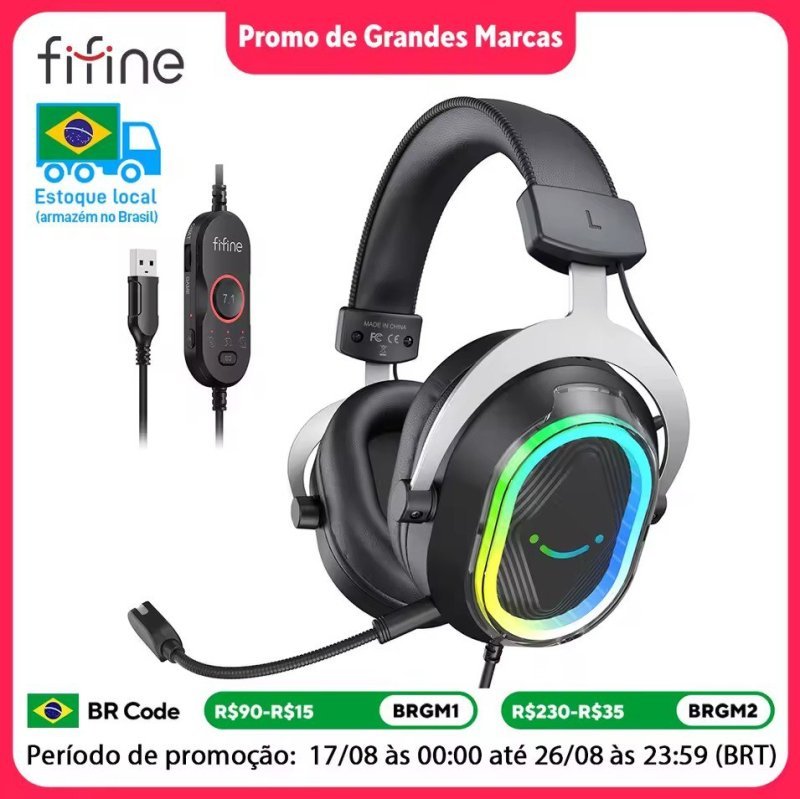 Headset FIFINE H13 com cancelamento de ruído