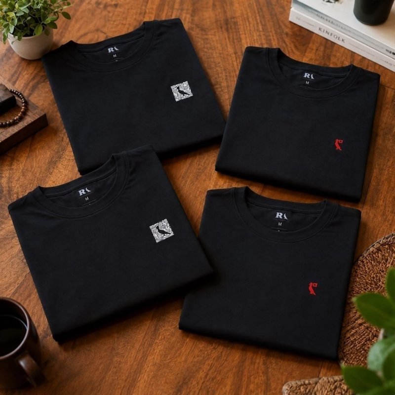 Kit com 2 Camisetas Reserva Notificação E Qrcode + Frete Grátis