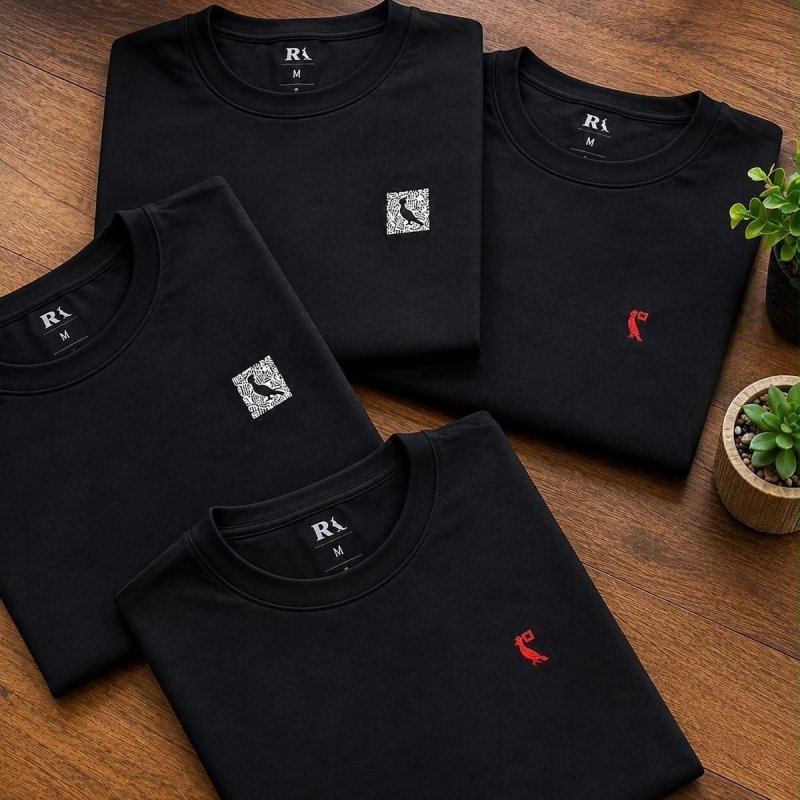 Kit 2 Camisetas Reserva Notificação E Qrcode