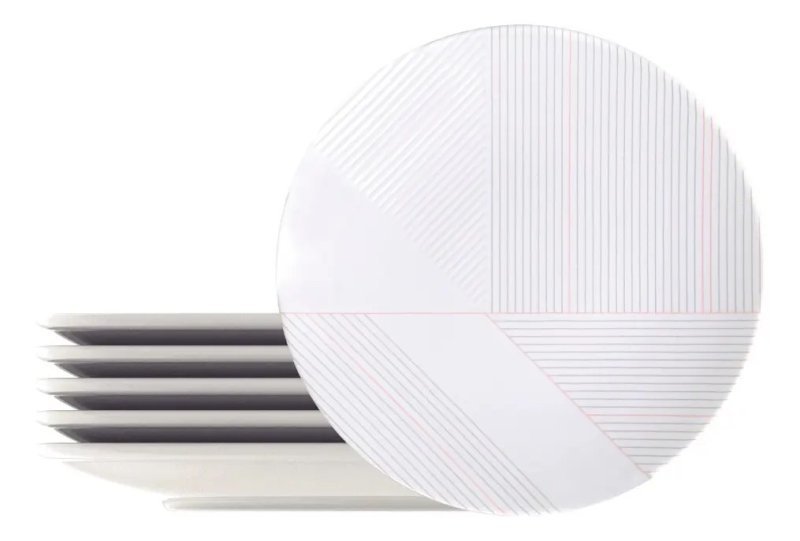 Kit 6 Piezas Tramontina Porcelanas Grid